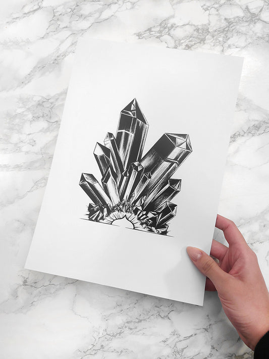 Sacred Healing Crystals Print