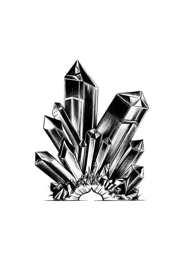 Sacred Healing Crystals Print