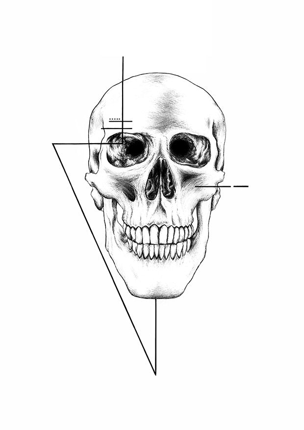 Geometric Skull Print