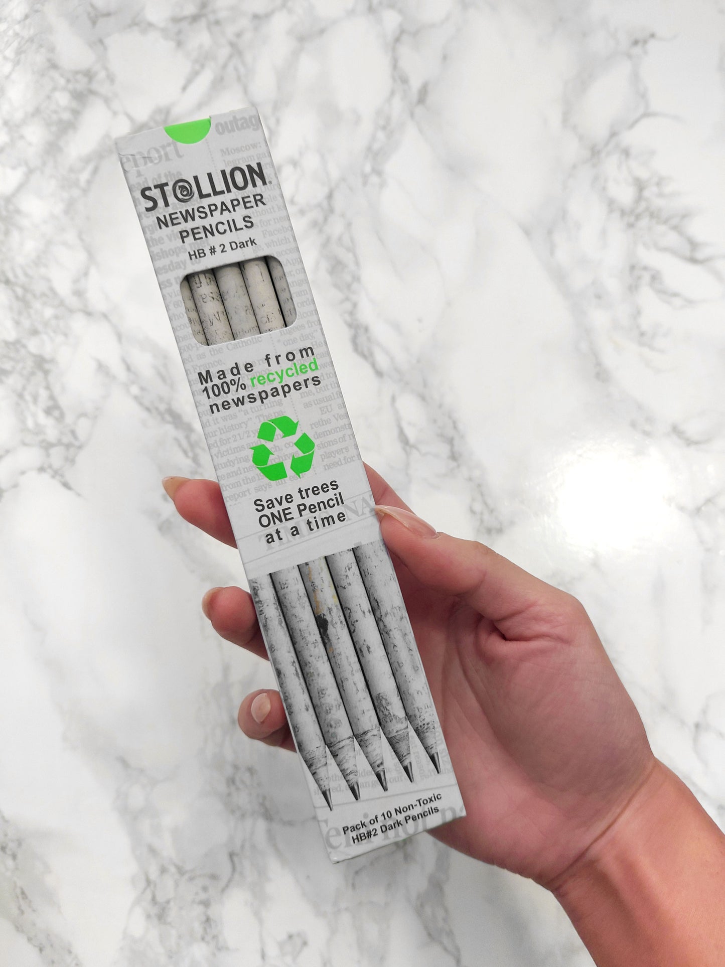 Recycled Newspaper Eco Pencils - HB