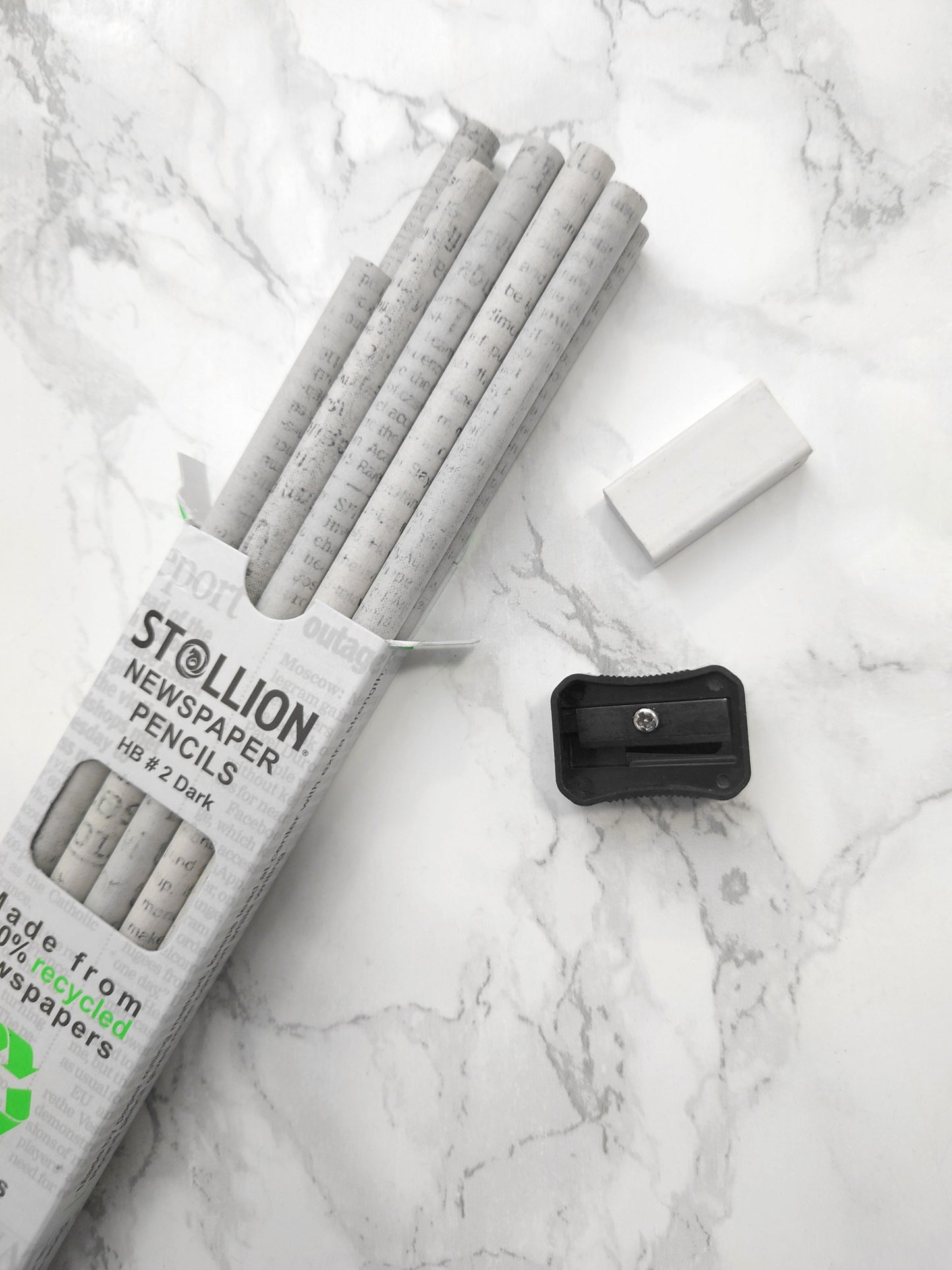 Recycled Newspaper Eco Pencils - HB