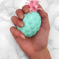 Pineapple Stress Toy - Green / Pink Top - Office Gift