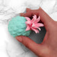 Pineapple Stress Toy - Green / Pink Top - Office Gift