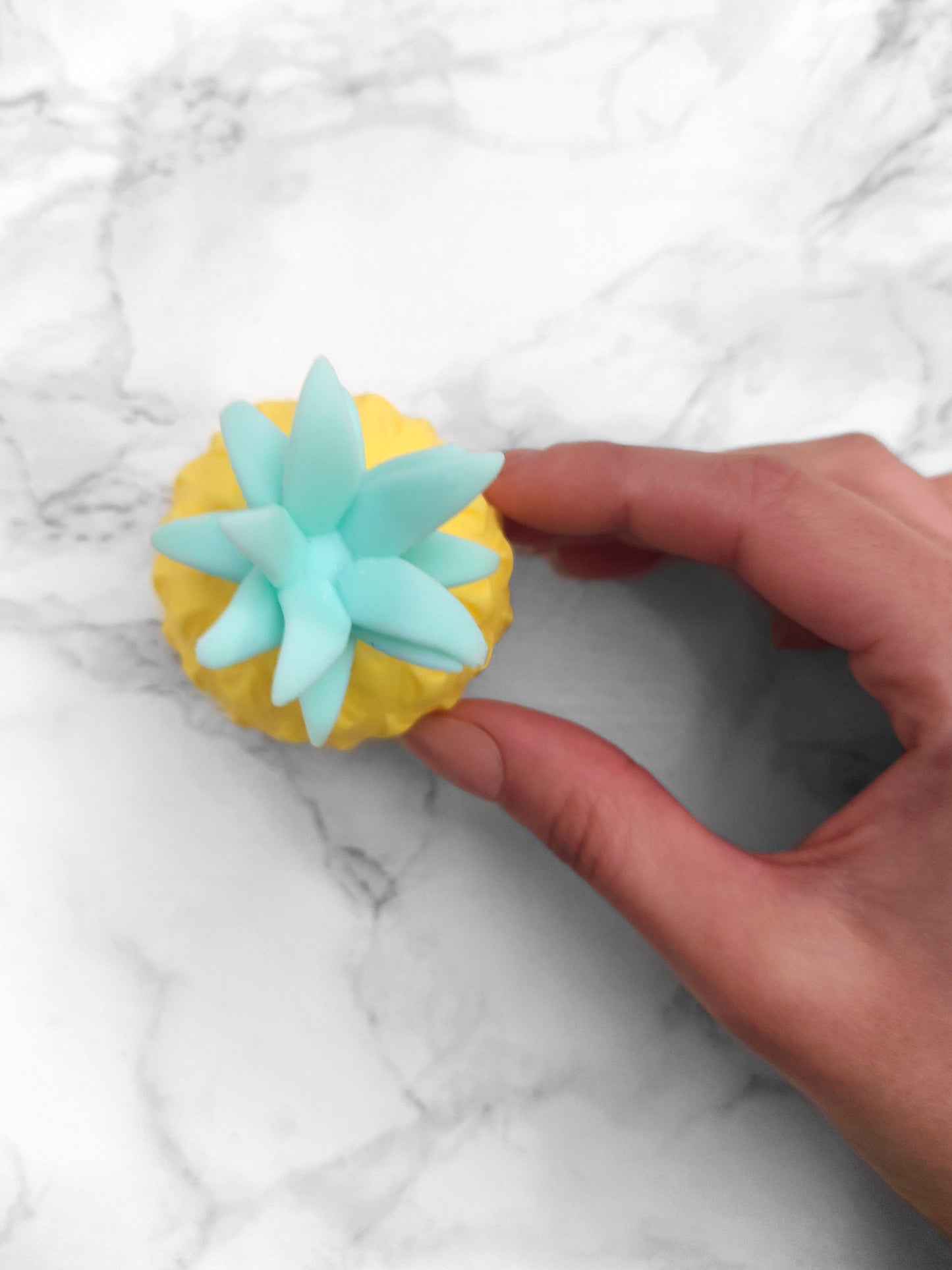 Pineapple Stress Toy - Yellow / Green Top - Office Gift